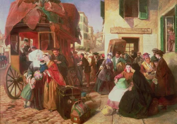 Egy szorgalom távozása Biarritzból, 1862